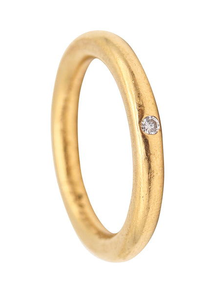 REINSTEIN ROSS Stackable Ring Band In 20Kt Yellow Gold With VS Diamond