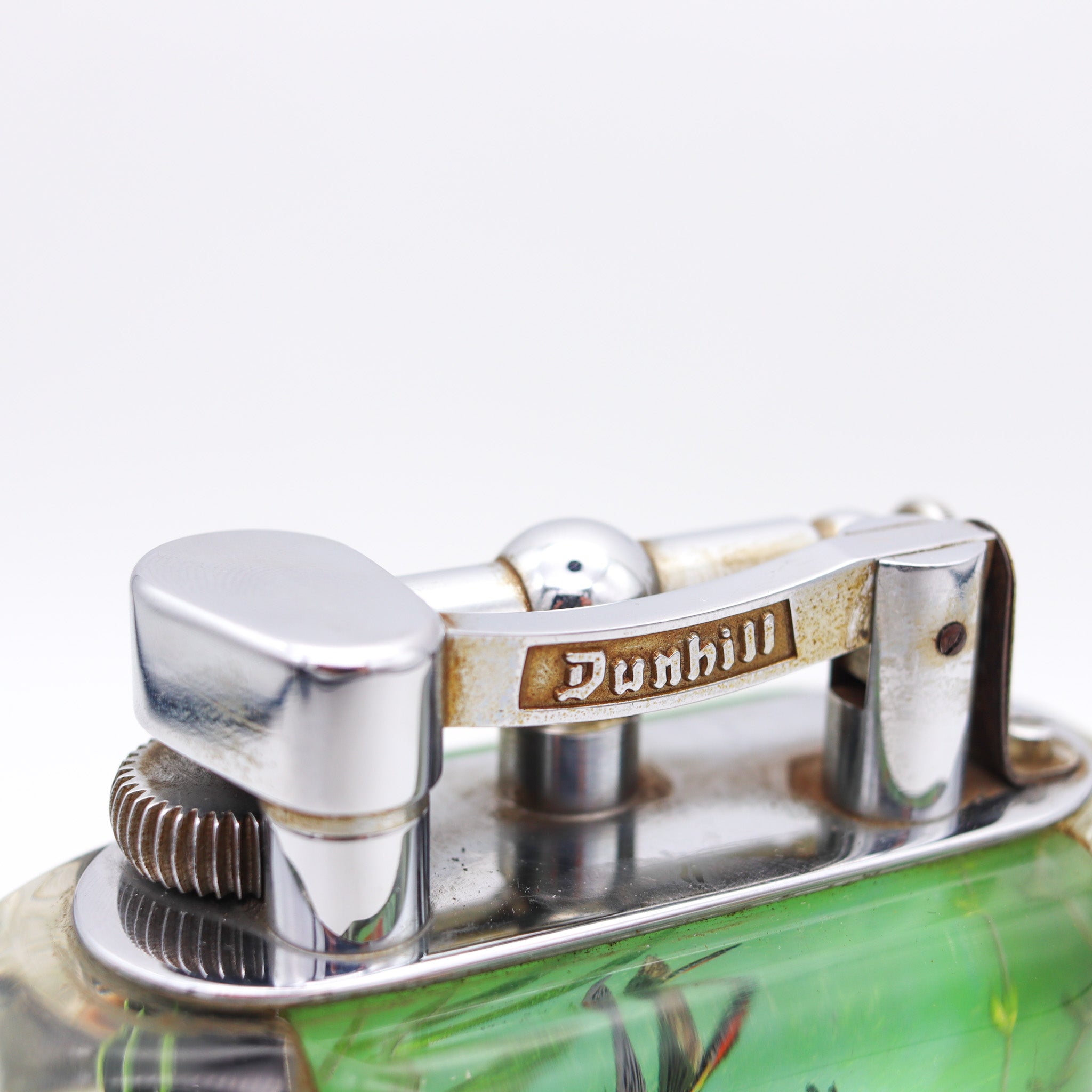 Alfred Dunhill 1949 Standard Aquarium Lift Arm Petrol Lighter In