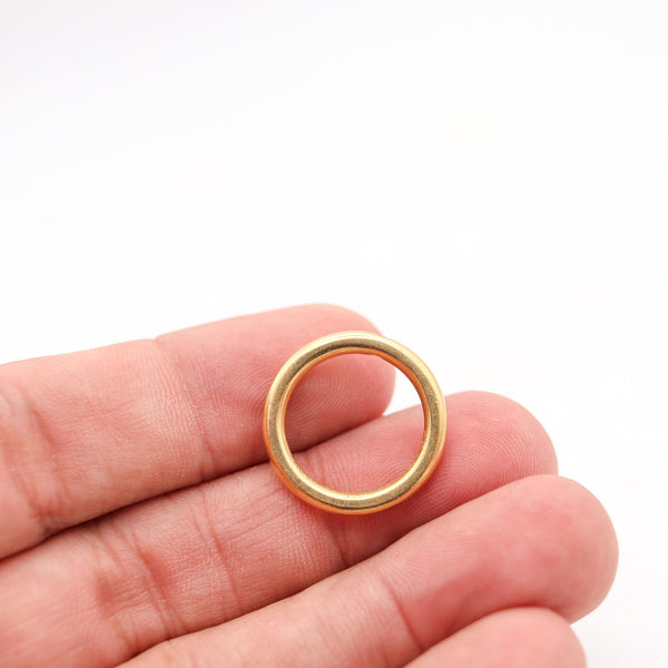 REINSTEIN ROSS Stackable Ring Band In 20Kt Yellow Gold With VS Diamond