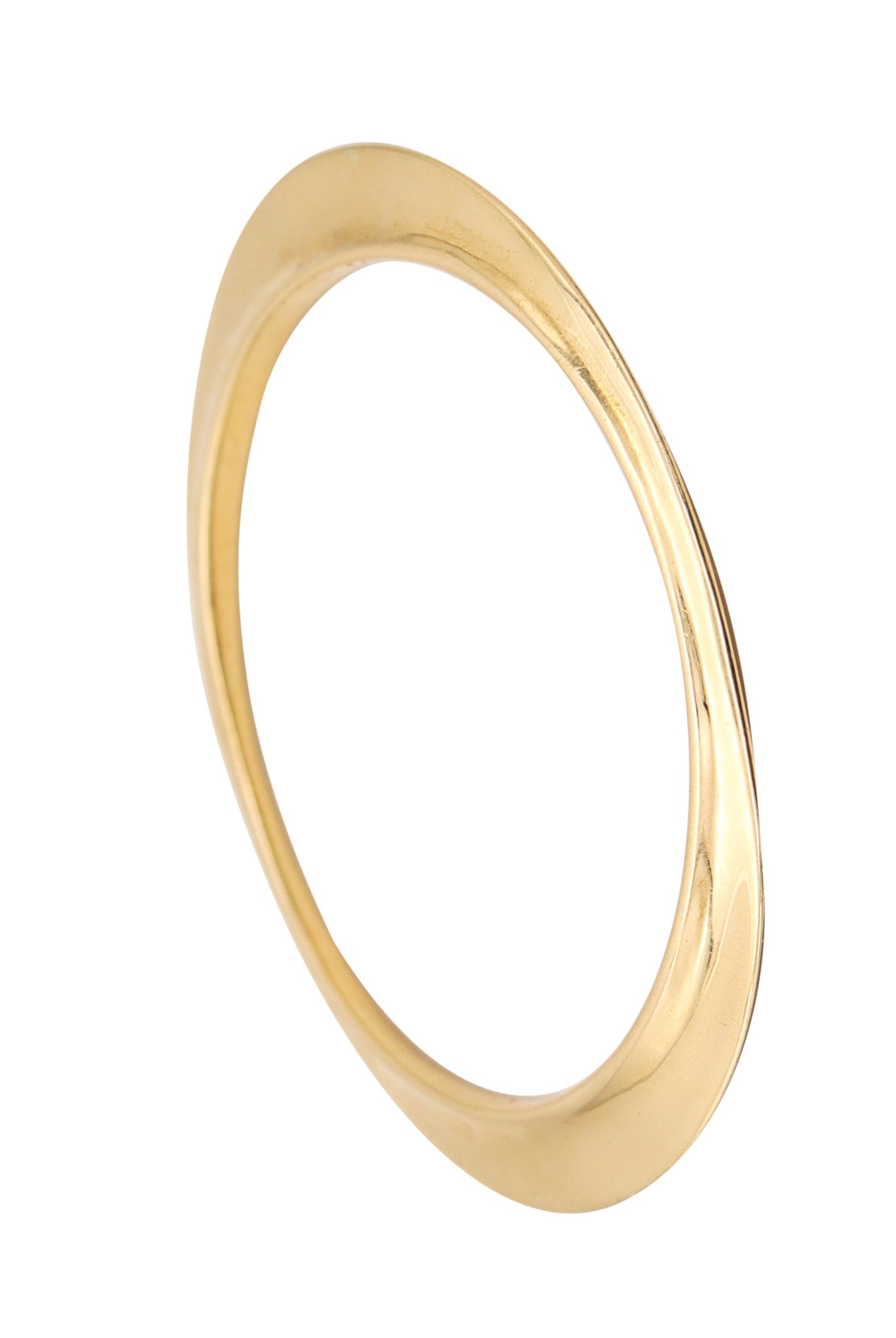 TIFFANY & CO. 1977 By Elsa Peretti Flying Saucer Bangle Bracelet In 18Kt Yellow Gold