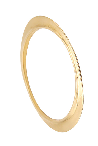 TIFFANY & CO. 1977 By Elsa Peretti Flying Saucer Bangle Bracelet In 18Kt Yellow Gold