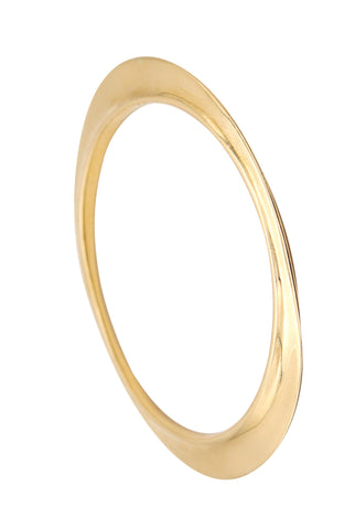 TIFFANY & CO. 1977 By Elsa Peretti Flying Saucer Bangle Bracelet In 18Kt Yellow Gold