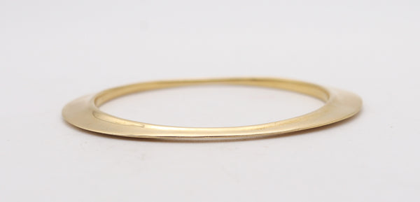 TIFFANY & CO. 1977 By Elsa Peretti Flying Saucer Bangle Bracelet In 18Kt Yellow Gold