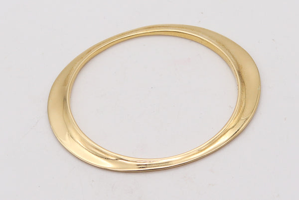 TIFFANY & CO. 1977 By Elsa Peretti Flying Saucer Bangle Bracelet In 18Kt Yellow Gold