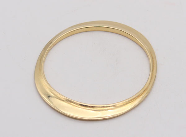 TIFFANY & CO. 1977 By Elsa Peretti Flying Saucer Bangle Bracelet In 18Kt Yellow Gold