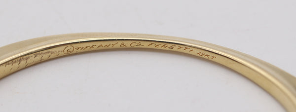TIFFANY & CO. 1977 By Elsa Peretti Flying Saucer Bangle Bracelet In 18Kt Yellow Gold