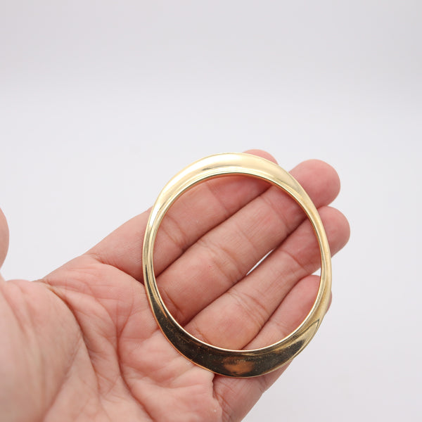 TIFFANY & CO. 1977 By Elsa Peretti Flying Saucer Bangle Bracelet In 18Kt Yellow Gold