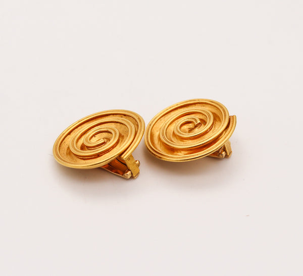 LALAOUNIS 1970 The Treasure Of Persepolis Earrings In Solid 18Kt Yellow Gold