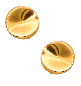 GEORG JENSEN 1960 Nanna Ditzel Clips-On Earrings In 18Kt Yellow Gold Model 1136C