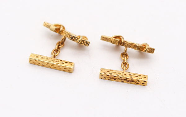 TIFFANY & CO. 1970 Jean Schlumberger Anchors Cufflinks In Solid 18Kt Yellow Gold