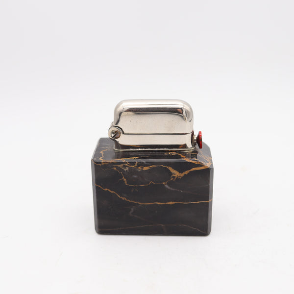 THORENS New York 1926 Art-Deco Design Portor Single Claw Marble Desk Petrol Lighter