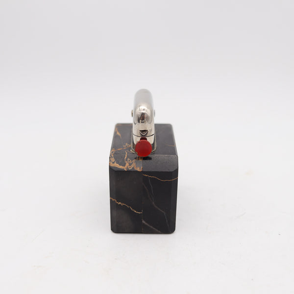 THORENS New York 1926 Art-Deco Design Portor Single Claw Marble Desk Petrol Lighter