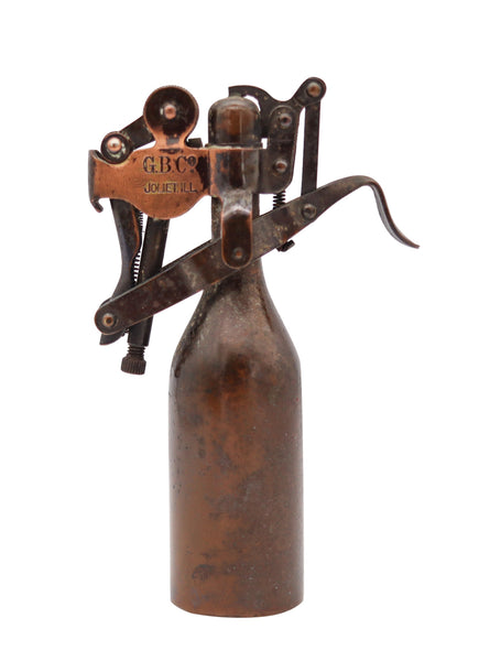GERLACH BARKLOW & CO. Capitol Industrial 1912 Desk Petrol Lighter In Bronze