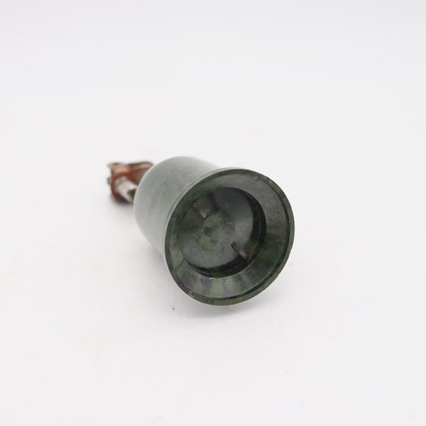 STRIKALITE 1935 Industrial Desk Petrol Lighter In Steel & Green Bakelite Plaskon