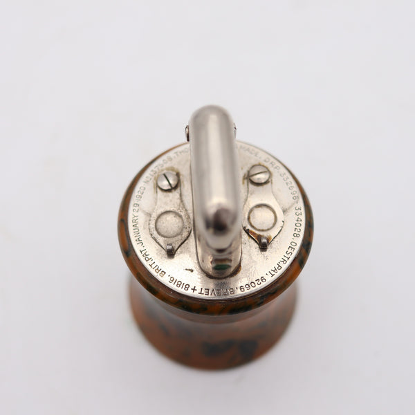 THORENS Swiss 1926 Art-Deco Bijou Small Single Claw Catalin Desk Petrol Lighter