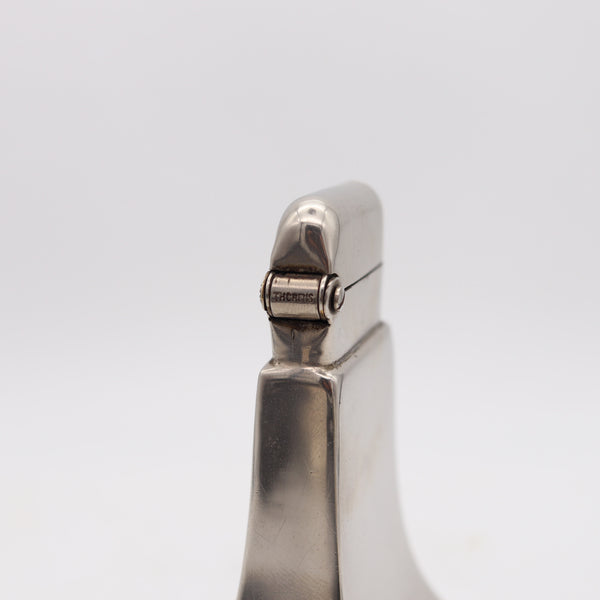 THORENS Swiss 1926 Art-Deco Single Claw Steel Flared Desk Petrol Lighter