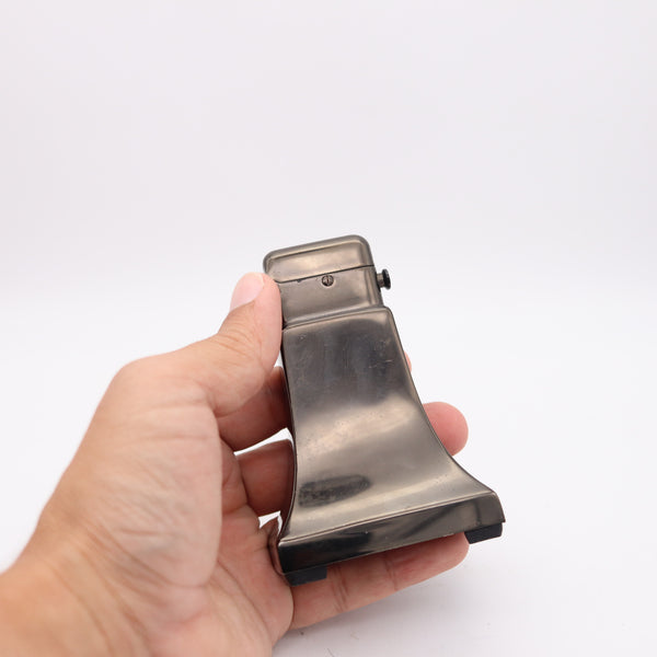 THORENS Swiss 1926 Art-Deco Double Claw Flared Desk Petrol Lighter Gun-Metal