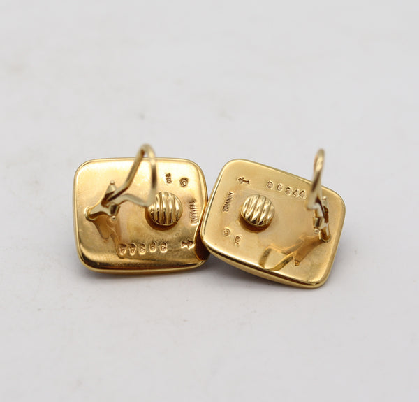 TRIANON-SEAMAN SCHEPPS Clips-On Earrings In 18Kt With Colombian Emeralds