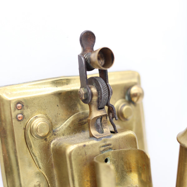 LE CUISTOT 1905 French Wall Semiautomatic Push Button Lighter In Polished Bronze