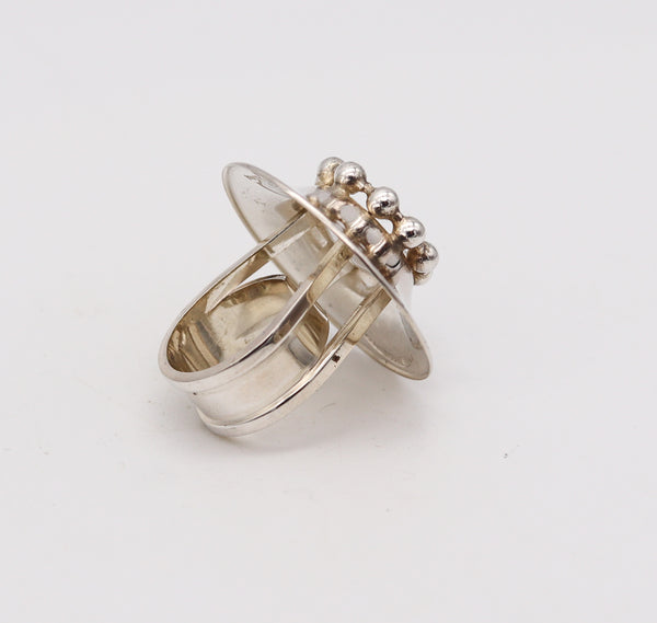 -Owe Johansson 1972 Finland Modernist Ring in Solid .925 Sterling Silver