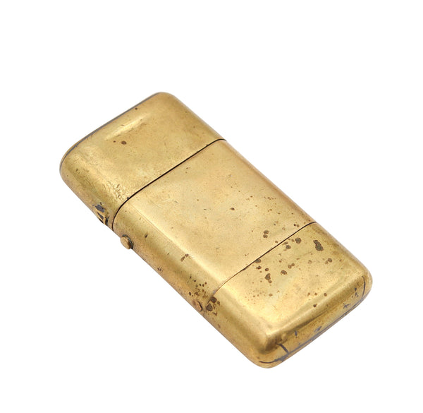 PROTOTYPE 1920 British Rasp Rack & Pinion Petrol Lighter In Brass Rare Mechanism