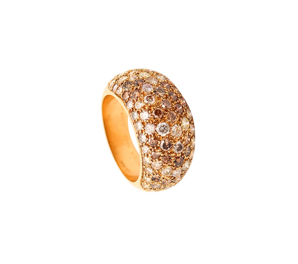 CARTIER Paris Sauvage Cocktail Ring In 18Kt Yellow Gold With 3.22 Ctw In Diamonds