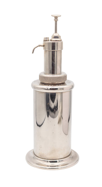 BENEY London 1928 British Counter Lighter Oil Pump Filler in Polished & Plated Steel