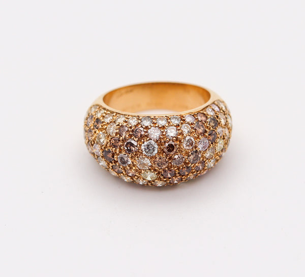 CARTIER Paris Sauvage Cocktail Ring In 18Kt Yellow Gold With 3.22 Ctw In Diamonds