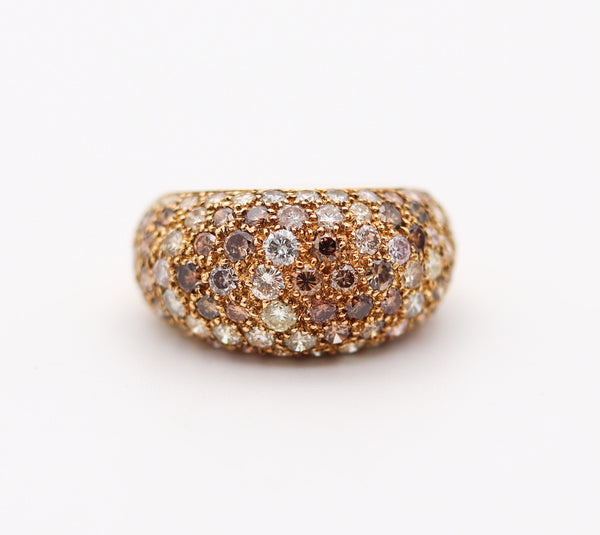 CARTIER Paris Sauvage Cocktail Ring In 18Kt Yellow Gold With 3.22 Ctw In Diamonds