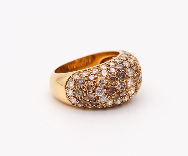 CARTIER Paris Sauvage Cocktail Ring In 18Kt Yellow Gold With 3.22 Ctw In Diamonds