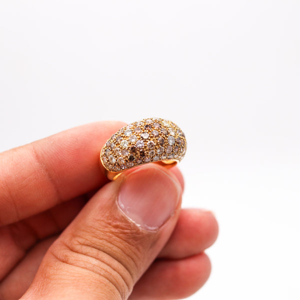 CARTIER Paris Sauvage Cocktail Ring In 18Kt Yellow Gold With 3.22 Ctw In Diamonds