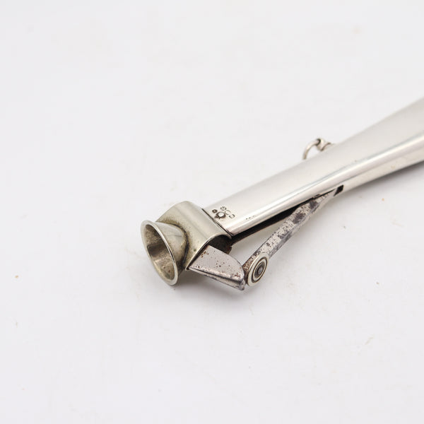 AUSTRIAN-BRITISH 1912 Cigar Cutter & Petrol Lighter Combination In .925 Sterling