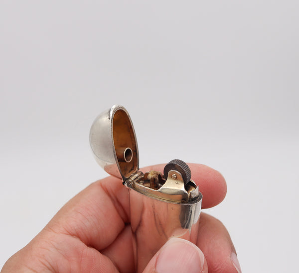 AUSTRIAN-BRITISH 1912 Cigar Cutter & Petrol Lighter Combination In .925 Sterling