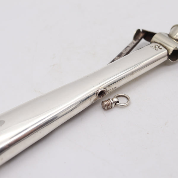 AUSTRIAN-BRITISH 1912 Cigar Cutter & Petrol Lighter Combination In .925 Sterling