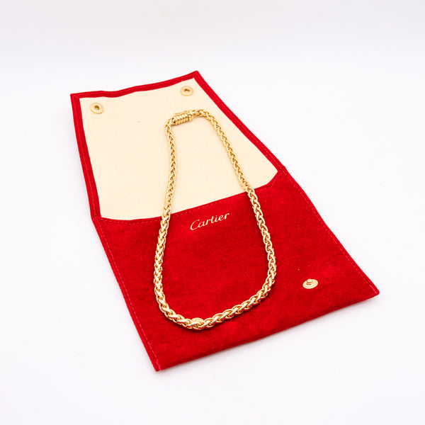 -Cartier Paris Fabulous Necklace Chain In Solid 18Kt Yellow Gold
