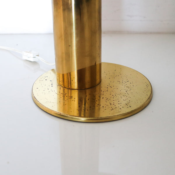 Mid Century 1960 Modernist Cantilever Table Lamp In Brushed Polished Brass