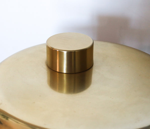 Mid Century 1960 Modernist Cantilever Table Lamp In Brushed Polished Brass