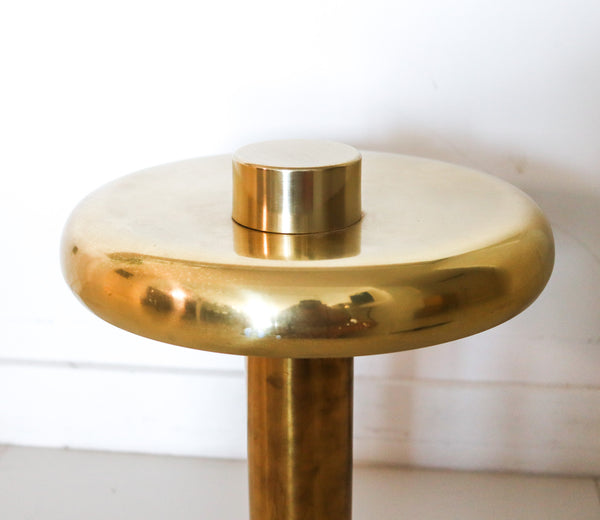 Mid Century 1960 Modernist Cantilever Table Lamp In Brushed Polished Brass