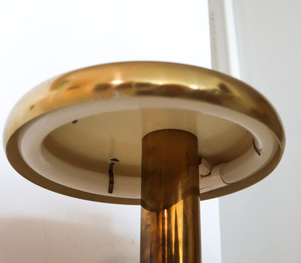 Mid Century 1960 Modernist Cantilever Table Lamp In Brushed Polished Brass