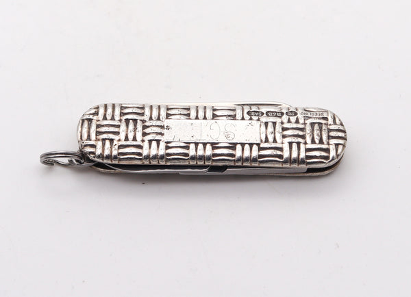 -Reed & Barton Vintage Multipurpose Pocket Knife in .925 Sterling Silver