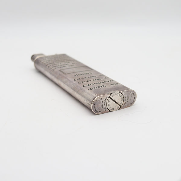 CARTIER DUNHILL 1928 Enamel Bridge Game Petrol Club Desk Lighter In Sterling