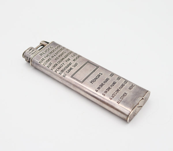 CARTIER DUNHILL 1928 Enamel Bridge Game Petrol Club Desk Lighter In Sterling