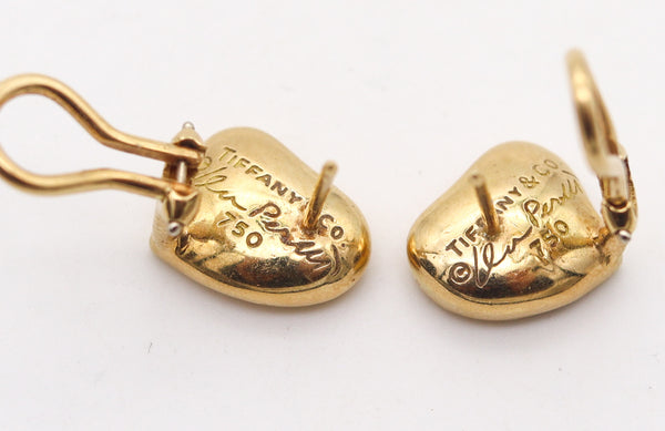 -Tiffany & Co. 1981 By Elsa Peretti Free Form Hearts Earrings In 18Kt Yellow Gold