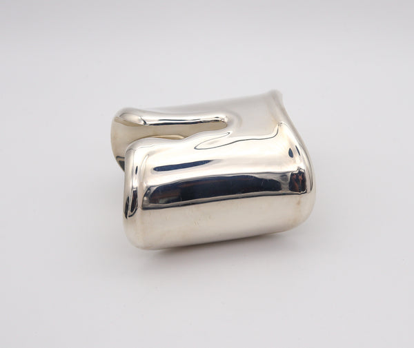 TIFFANY & CO. By Elsa Peretti Vintage Left Bone Wrist Cuff In .925 Sterling Silver