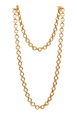 -Bruno Dal Lago 1970 Vicenza Modernist Links Chain In 18Kt Yellow Gold