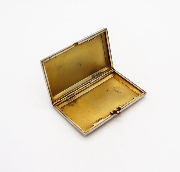 Austria 1900 Art Nouveau Exceptional Allegorical Enamel Box In .935 Sterling Silver