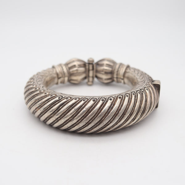 ETHNIC TRIBAL 1880 Antique Silver Bracelet Bangle Anklet Rajasthan Southern India