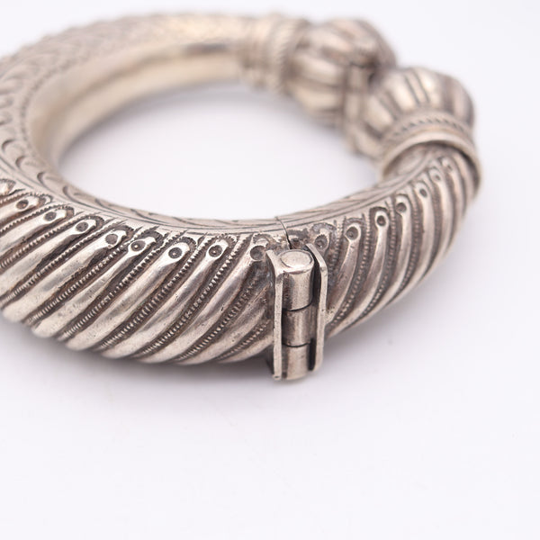 ETHNIC TRIBAL 1880 Antique Silver Bracelet Bangle Anklet Rajasthan Southern India