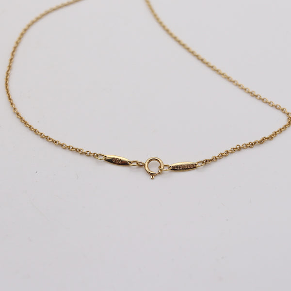 TIFFANY & CO. By Elsa Peretti Scent Bottle Necklace In Solid 18Kt Yellow Gold