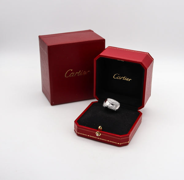 -Cartier Paris Nouvelle Bague Ring In 18Kt White Gold With 2.76 Cts in Diamonds